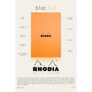 Rhodia  Poster "2,0 PAD" 60x40cm ENG