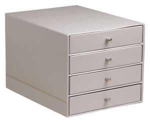 Rhodia Rhodia Schubladenbox 4er silber