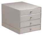 Rhodia  Schubladenbox 4er silber