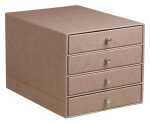 Rhodia  Schubladenbox 4er taupe