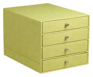 Rhodia  Schubladenbox 4er anisgrün