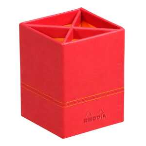 Rhodia Rhodia Stifteköcher 8x8x11 Mohnrot