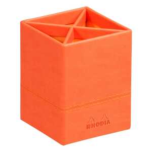Rhodia  Stifteköcher 8x8x11 Mandarin