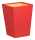 Rhodia  Papierkorb 24x24x32 Mohnrot