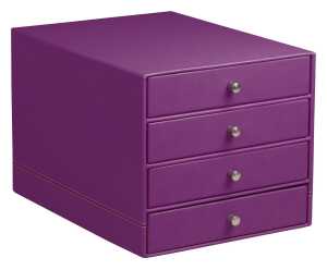 Rhodia  Schubladenbox 4er violett