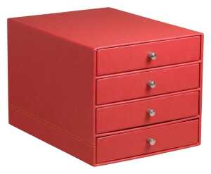 Rhodia Rhodia Schubladenbox 4er mohnrot