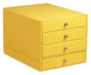 Rhodia  Schubladenbox 4er Narzis