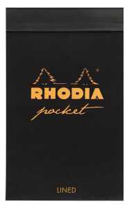 Rhodia  Block 7,5x12 40Bl lin 80g sw
