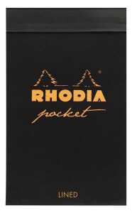 Rhodia Rhodia Block 7,5x12 40Bl lin 80g sw