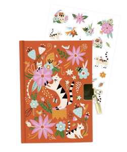 Clairefontaine Tagebuch, Katzen und Blumen