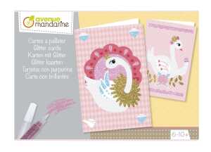 Avenue Mandarine Kreativset, Karten mit Glitter