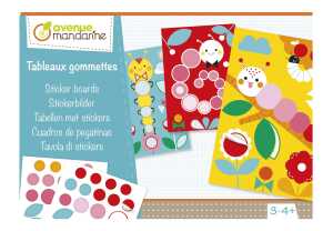 Clairefontaine Kreativset, Stickertafel Raupen