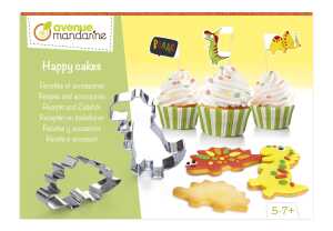 Clairefontaine Kreativset Happy Cakes, Dinosaurier