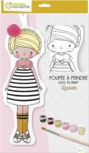 Clairefontaine Puppe zum Bemalen, Laureen