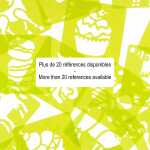 Avenue Mandarine Set 6 Schablonen Gemüse