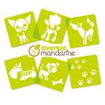 Avenue Mandarine Set 6 Schablonen Hunde