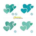 Avenue Mandarine Set 6 Schablonen Hunde