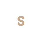 Clairefontaine Buchstabe S Kraft 20cm