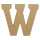 Clairefontaine Buchstabe W Kraft 20cm