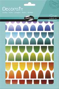 Maildor Decoraty 6 Bogen A5 Schuppen