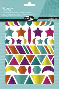 Maildor Baby, Formen Glitter 6 Bg 14,8x21cm