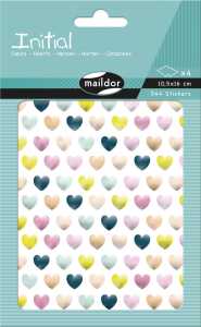 Maildor Initial, Herz Glit Past 4Bg 10,5x16