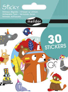 Maildor Sticky Tiere verkleidet 30 Sticker