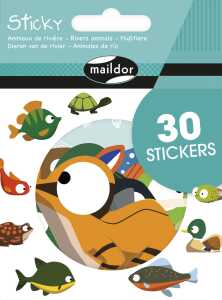 Maildor Sticky, Flußtiere, 30 Sticker