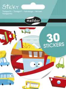 Maildor Sticky, Transportmittel, 30 Sticker