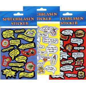 TAUN Sticker " Sprechblasen " für versch. Anlässe 11,5x17,0
