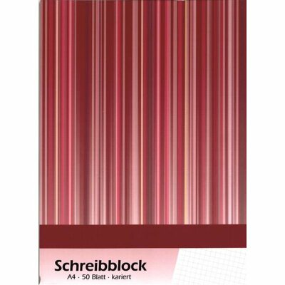 KOH Schreibblock  A4  kariert  50 Blatt