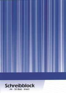 PVP Schreibblock A5 liniert 50 Blatt
