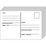 PVP Postkarten A 6 blanco - 10er Block , geleimt