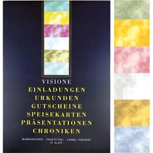 PVP Marmorpapier A4 farbig sortiert - 18 Blatt 90 g/m²