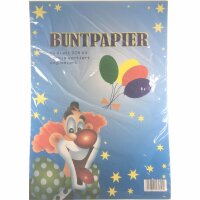 KOH Buntpapier A4 ungummiert , 20 Blatt