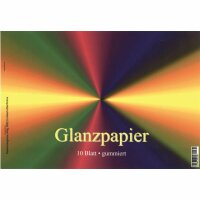 KOH Buntpapier Glanzpapier gummiert   ca. 25,0 x 17,5 cm...