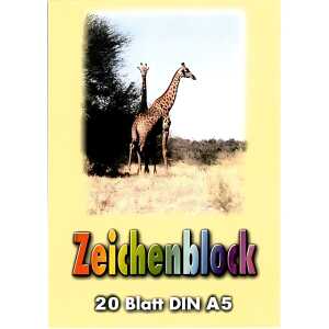 UHL Zeichenblock A5 100 g/m² - 20 Blatt , kopfgeleimt