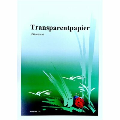 KOH Transparentpapier A3 Einlegemappe 10 Blatt 70g