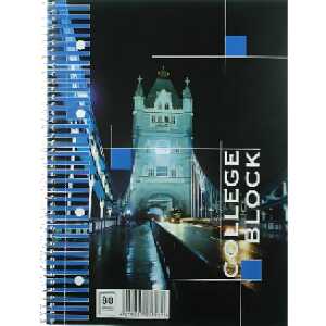 UHL Collegeblock beidseitiger Rand A5 liniert 80 Blatt perf.