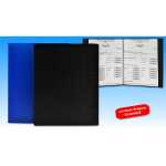 MWH Zeugnismappe A4 mit 20 Hüllen Uni mit Prägung