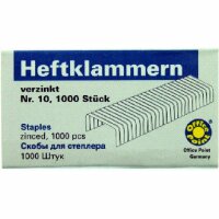 KOH Heftklammern  Nr. 10  1000 Stück  verzinkt