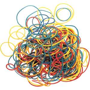 MAG-O Gummibänder farbig im Beutel - ca. 50 g D = ca. 45 mm