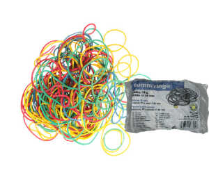 MAG-O Gummibänder farbig im Beutel - ca. 50 g D = ca. 64 mm