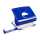 MAG-O Bürolocher mit Ansatzschiene für bis zu 25 Blatt blau