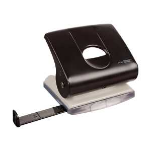 MAG-O Bürolocher mit Ansatzschiene für bis 25 Blatt schwarz