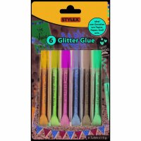 KOH Glitter Glue  6er Pack   6 x 10 g farblich sortiert