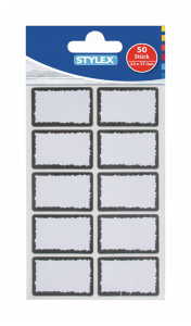 STY Etiketten Gefrieretiketten weiß 50 Stück 37 mm x 24 mm
