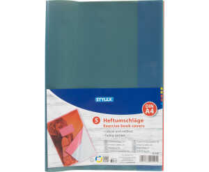 STY Heftumschläge A4 transparent sortiert 5er