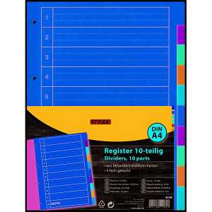 STY Register A4 gelocht 10er Pack