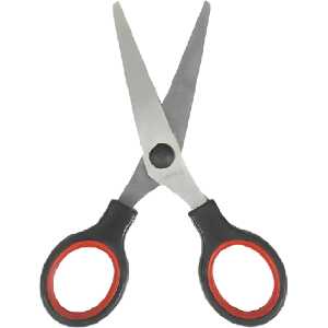 STY Bastelschere rund RH gummiert. Farbwahl nicht möglich